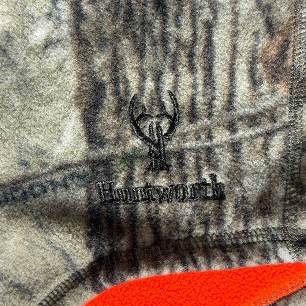 Huntworth Reversible Camo & Blaze Orange Fleece Hunting Balaclava
